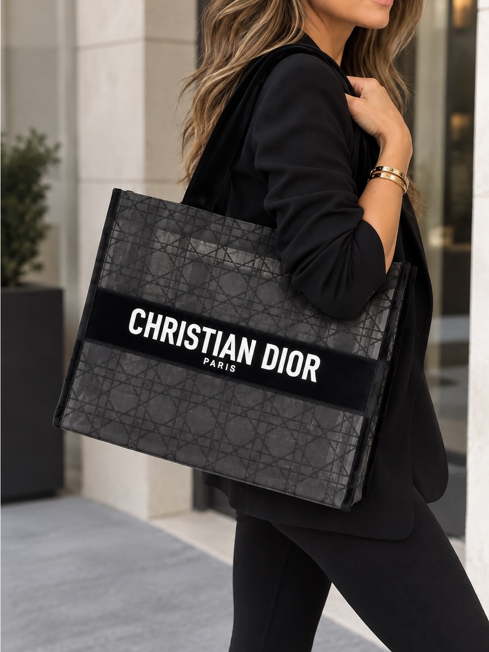NEW Authentic Christian Dior Beauty Black Mesh VIP Promotional Tote
